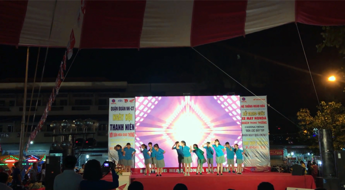 Giao lưu đội nhóm tuyên truyền các ca khúc Cách Mạng - Ngày hội thanh niên Quận Ninh Kiều, TP Cần Thơ